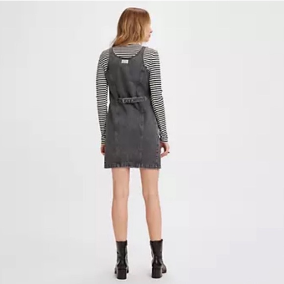 Levis Womens Tuli Denim Mini Dress (New) Indigo Stonewash X-Large main image 1